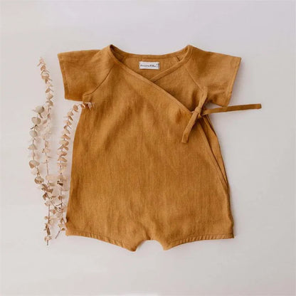 Linen Cotton Baby Boys Rompers