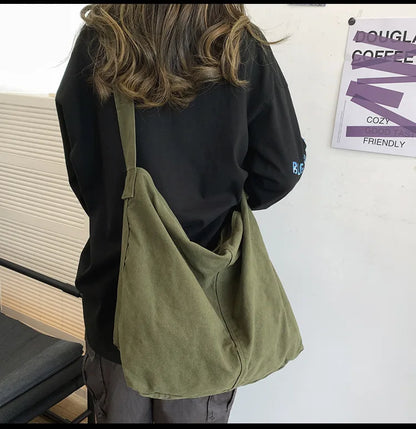 Trendy Canvas School Tote
