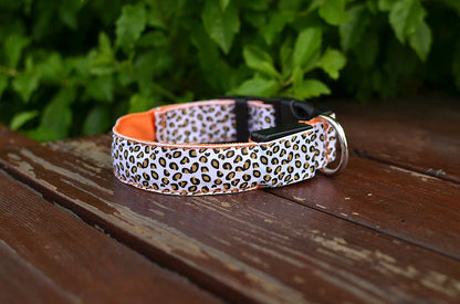 LED Leopard Print Glowing Dog Collar – Adjustable & Rechargeable