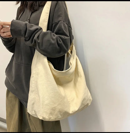 Trendy Canvas School Tote
