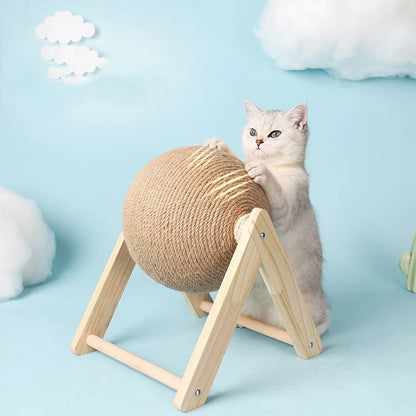 Cat Scratching Ball Toy Kitten Sisal Rope