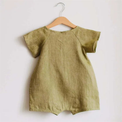 Linen Cotton Baby Boys Rompers