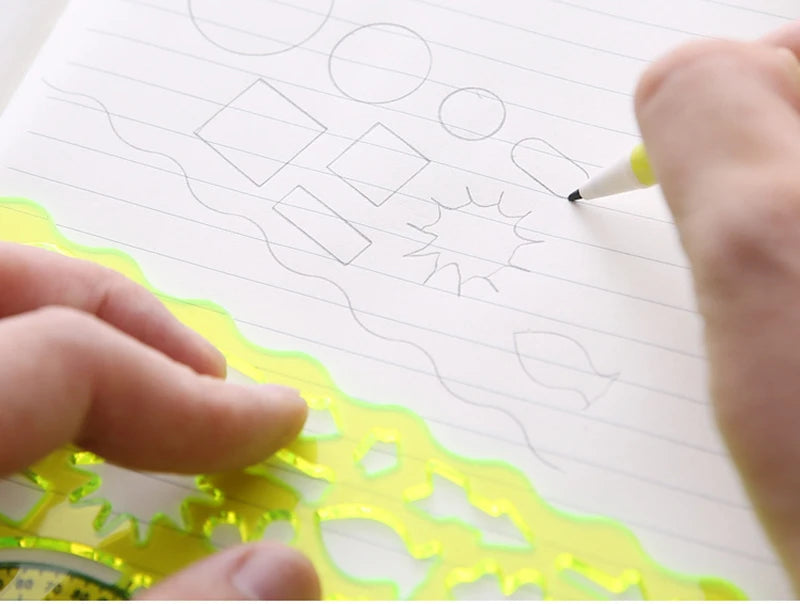 Geometry Spirograph Drawing Stencil Set  Kids Educational Toy
