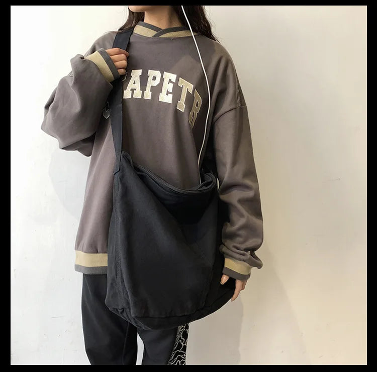 Trendy Canvas School Tote