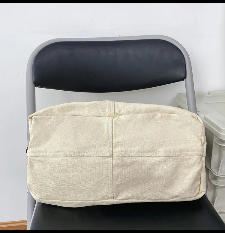 Trendy Canvas School Tote