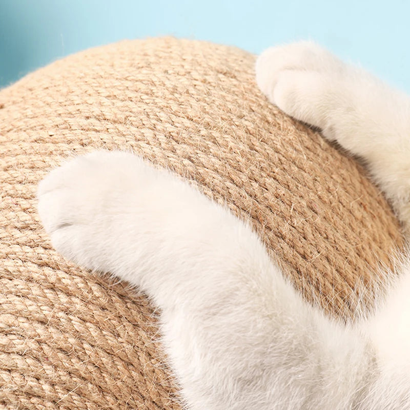 Cat Scratching Ball Toy Kitten Sisal Rope