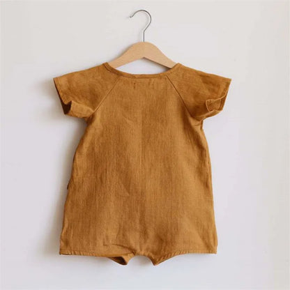 Linen Cotton Baby Boys Rompers