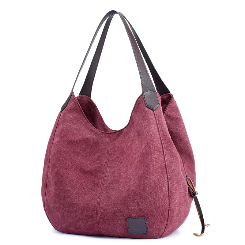 Bolsos Muje Vintage Canvas Shoulder Bag