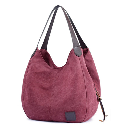 Bolsos Muje Vintage Canvas Shoulder Bag