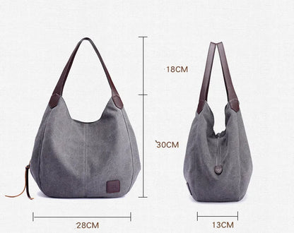 Bolsos Muje Vintage Canvas Shoulder Bag