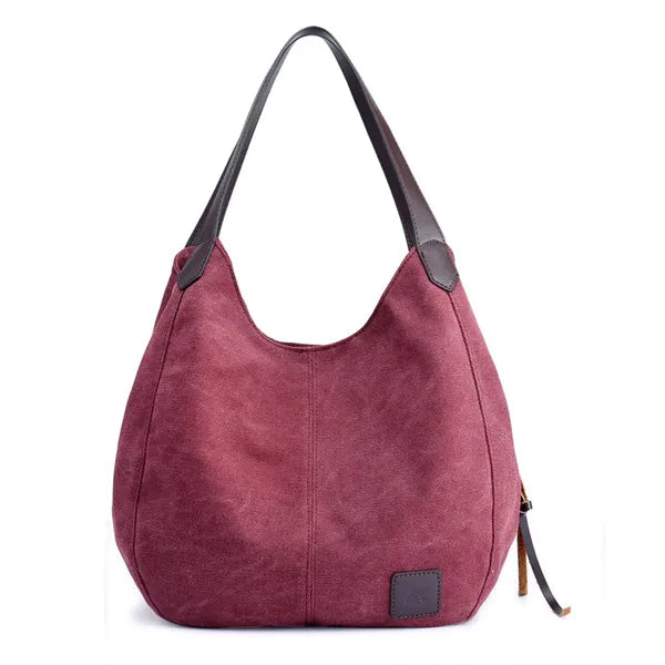 Bolsos Muje Vintage Canvas Shoulder Bag