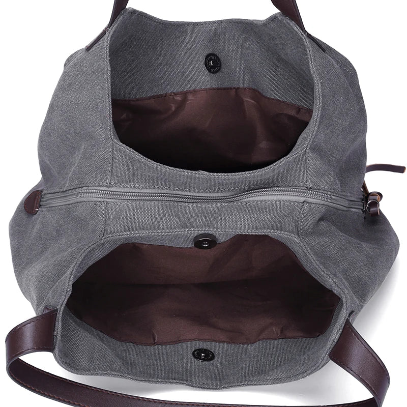 Bolsos Muje Vintage Canvas Shoulder Bag