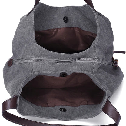 Bolsos Muje Vintage Canvas Shoulder Bag
