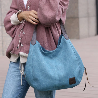 Bolsos Muje Vintage Canvas Shoulder Bag