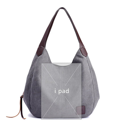 Bolsos Muje Vintage Canvas Shoulder Bag