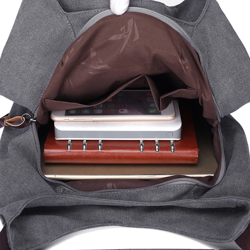 Bolsos Muje Vintage Canvas Shoulder Bag