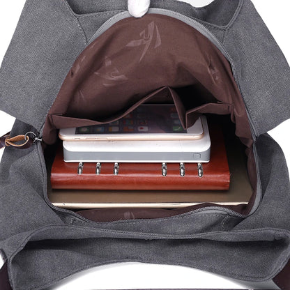 Bolsos Muje Vintage Canvas Shoulder Bag