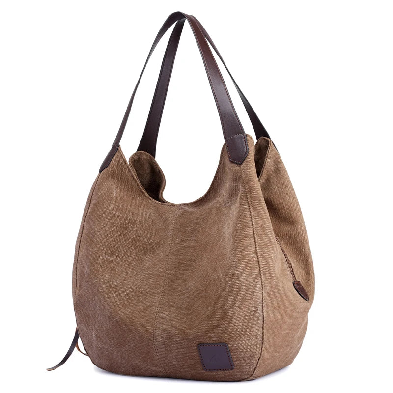 Bolsos Muje Vintage Canvas Shoulder Bag