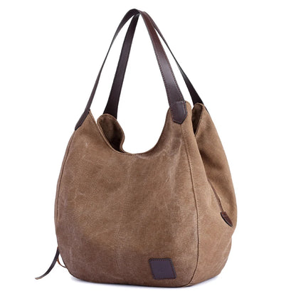 Bolsos Muje Vintage Canvas Shoulder Bag