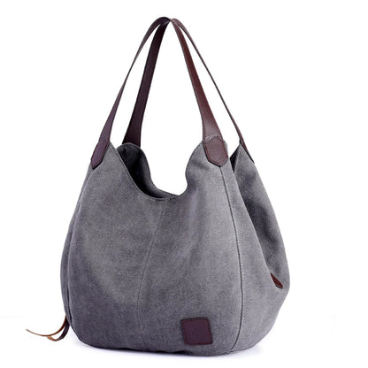 Bolsos Muje Vintage Canvas Shoulder Bag