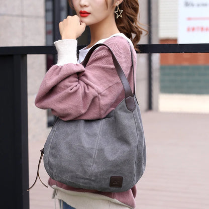 Bolsos Muje Vintage Canvas Shoulder Bag