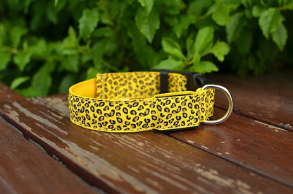 LED Leopard Print Glowing Dog Collar – Adjustable & Rechargeable