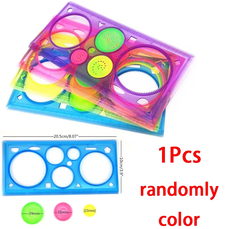Geometry Spirograph Drawing Stencil Set  Kids Educational Toy