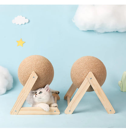 Cat Scratching Ball Toy Kitten Sisal Rope