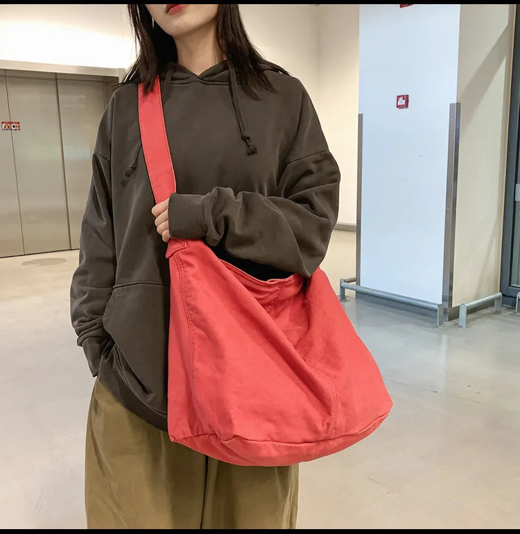 Trendy Canvas School Tote