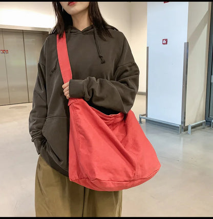 Trendy Canvas School Tote