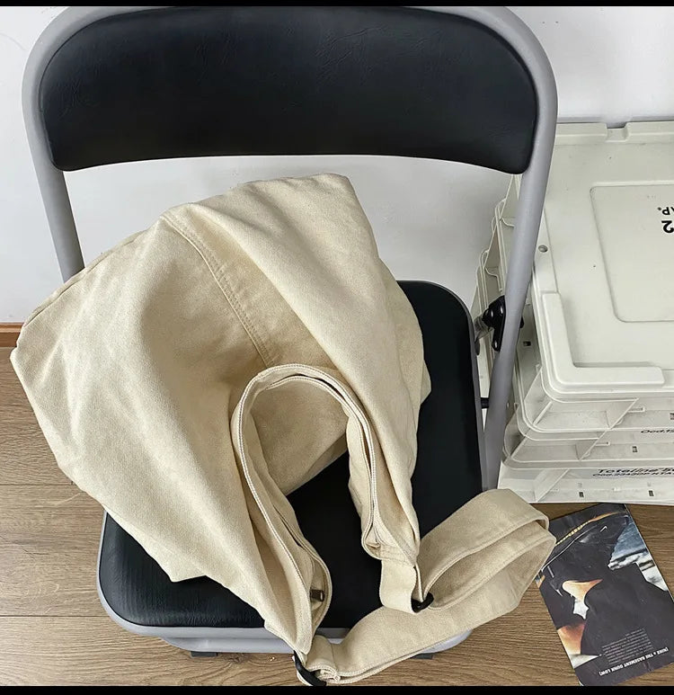 Trendy Canvas School Tote