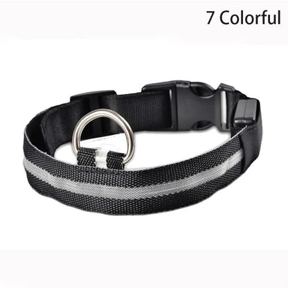 LED Leopard Print Glowing Dog Collar – Adjustable & Rechargeable
