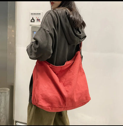 Trendy Canvas School Tote