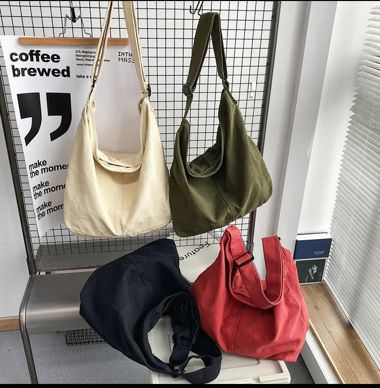 Trendy Canvas School Tote