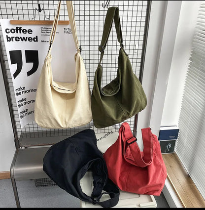 Trendy Canvas School Tote
