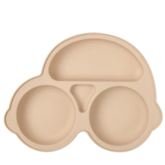 Suction Cartoon Children Dishes Feeding Toddler Training Tableware Retro Kids Smile Face Bowl