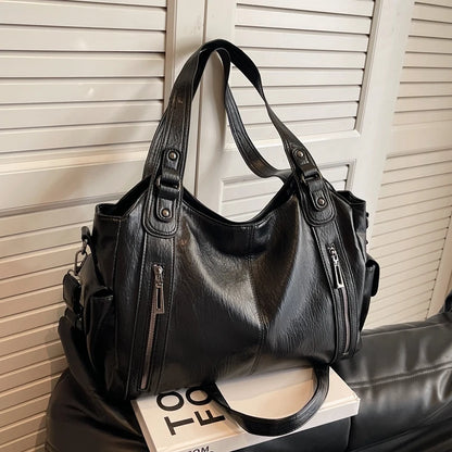 Dual Zipper Handbag