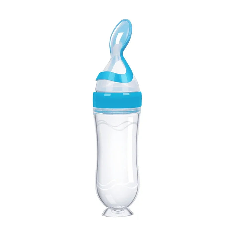 Squeeze Spoon Milk Feeding Bottle