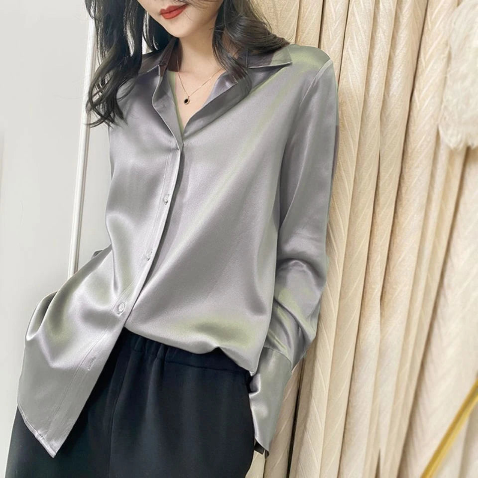 Long Sleeved  Office Women's Shirts