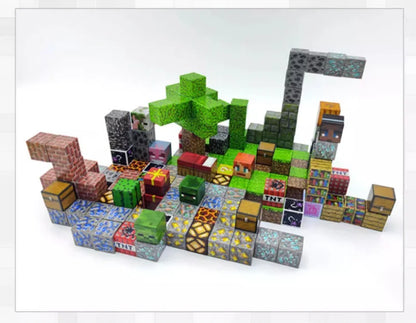 50-300PCS Magnetic Blocks Game Minecraft Magnet World Toys For Boys Girls