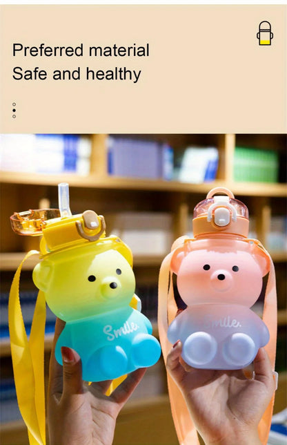 Cute Bear Water Bottle  1pc