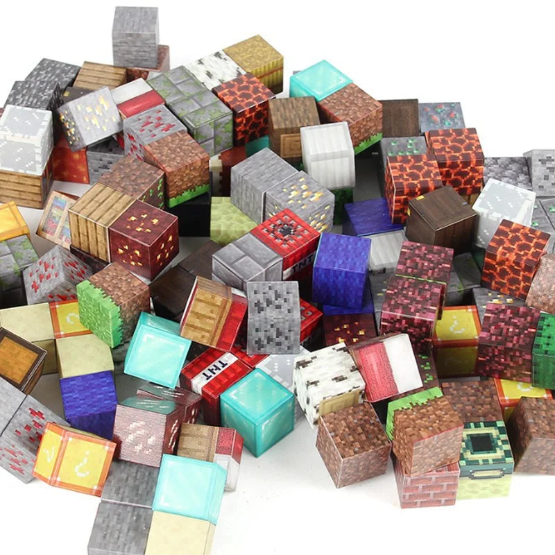 50-300PCS Magnetic Blocks Game Minecraft Magnet World Toys For Boys Girls