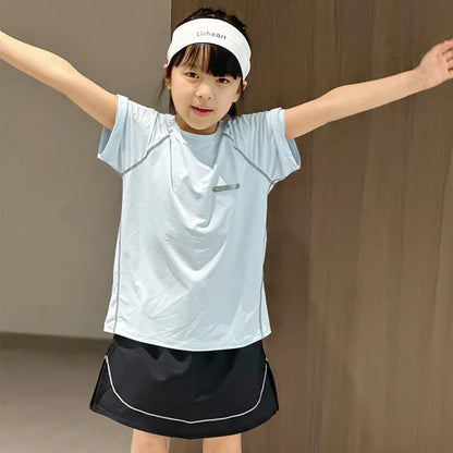 Quick Drying Sports Tshirt for Kids Boys Girls