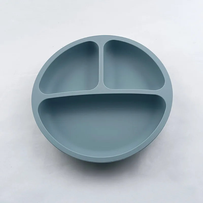 Suction Cartoon Children Dishes Feeding Toddler Training Tableware Retro Kids Smile Face Bowl