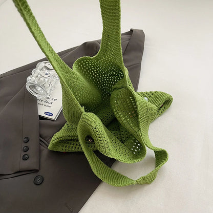 Crochet Knitted Tote Bag