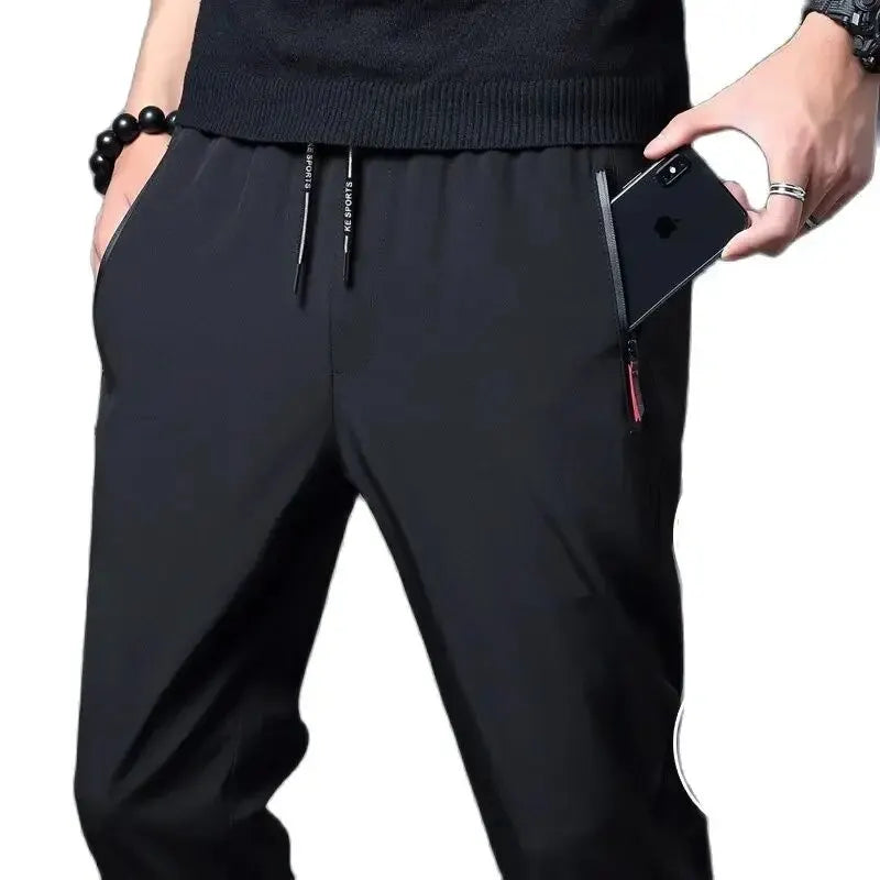 Slim Fit Elastic Waist Jogger Pants