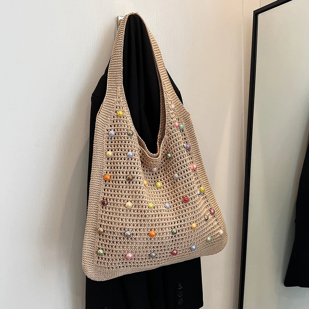 Crochet Knitted Tote Bag