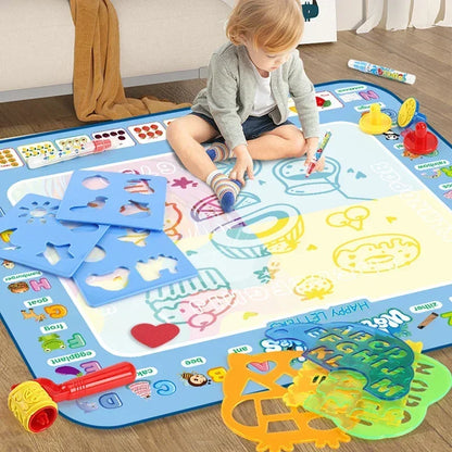 Magic Water Drawing Mat With Reusable Magic Pen Montessori Educational Toys