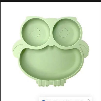 Suction Cartoon Children Dishes Feeding Toddler Training Tableware Retro Kids Smile Face Bowl