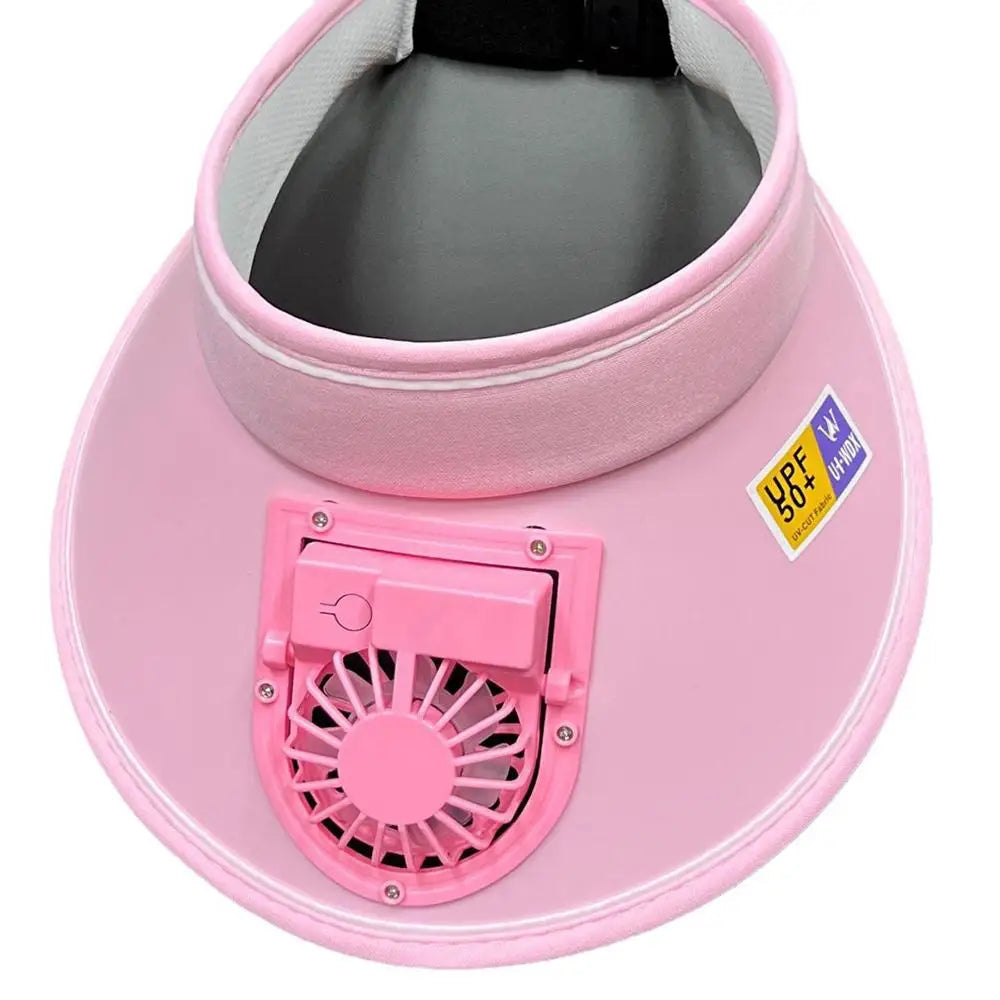 Large Brim USB Charging Sun Protection Fan Hat